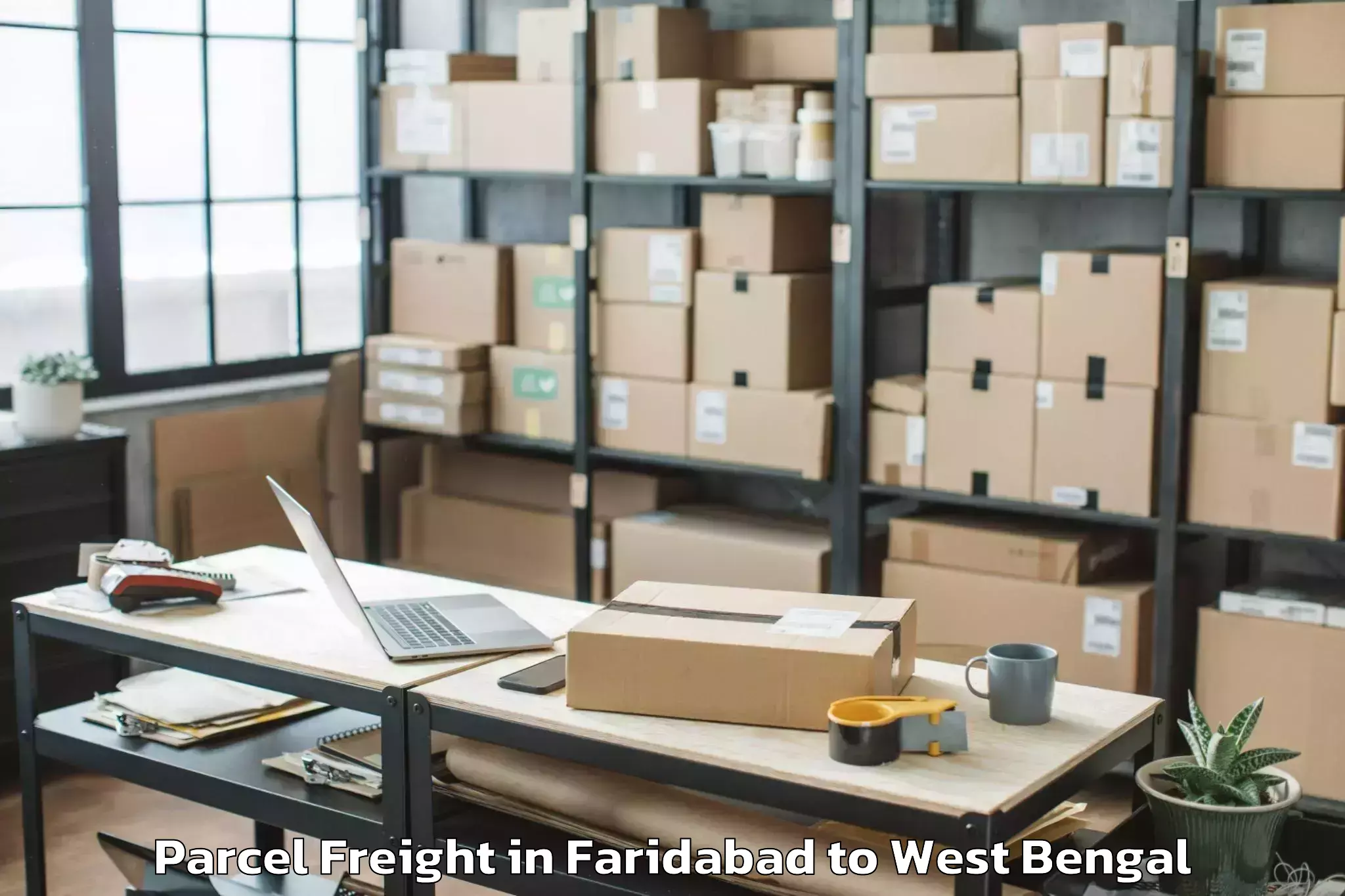 Easy Faridabad to Bamangola Parcel Freight Booking